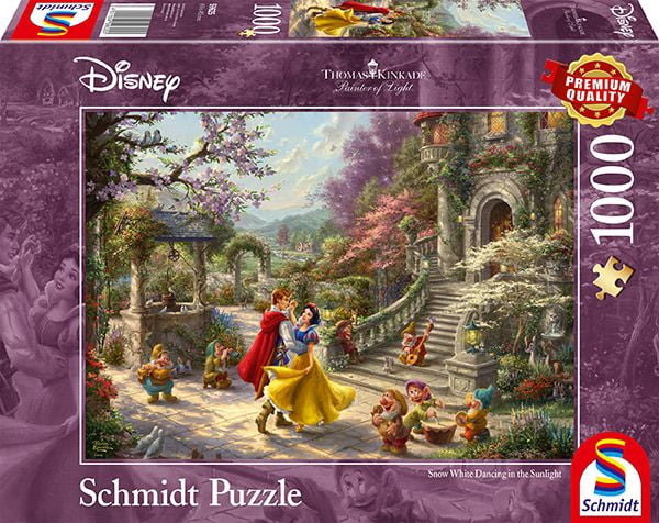 Schmidt 59625 Thomas Kinkade Disney Snow White Dancing Prince 1000 Pc Puzzle