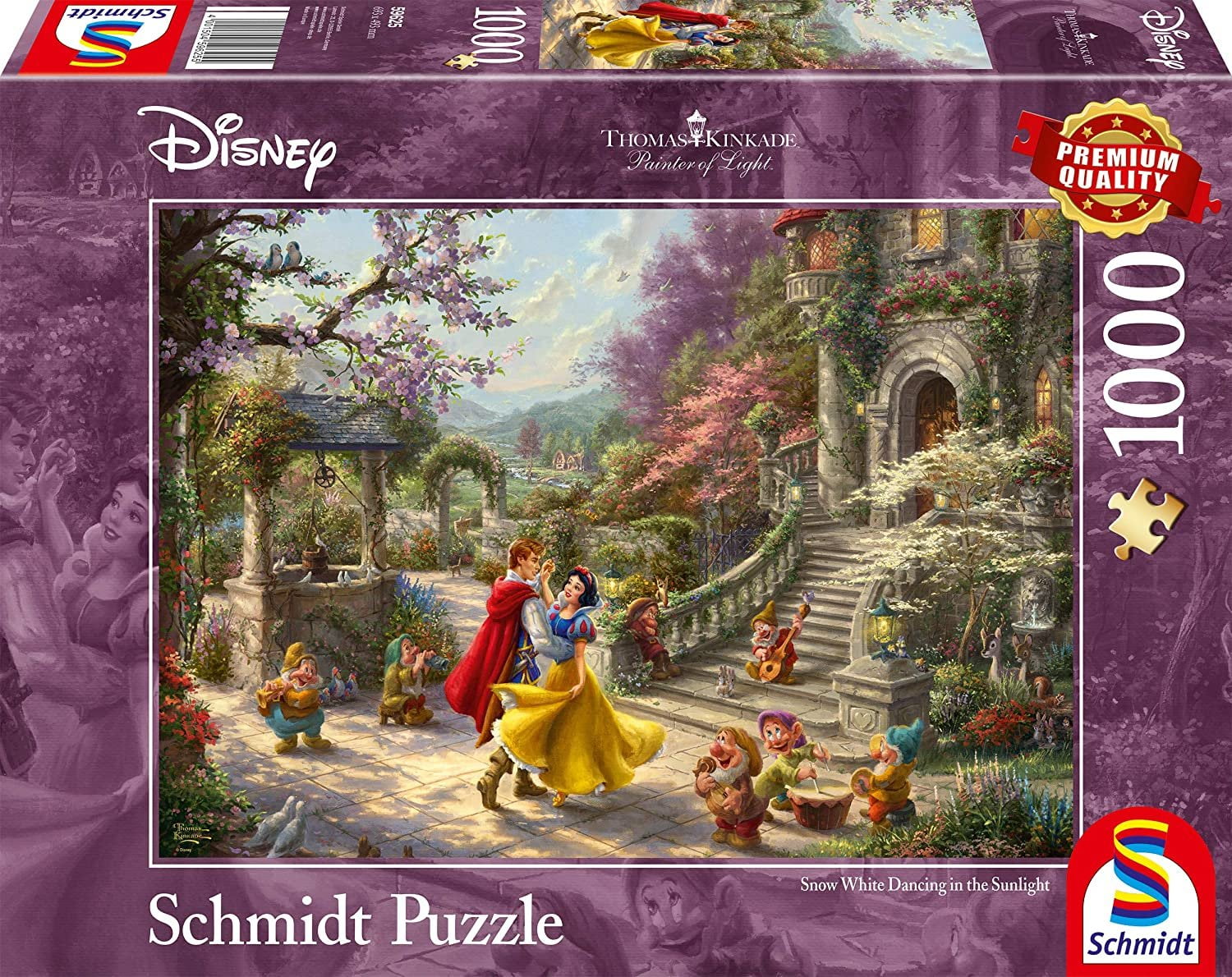 Schmidt Thomas Kinkade Disney Snow White Dancing with The Prince