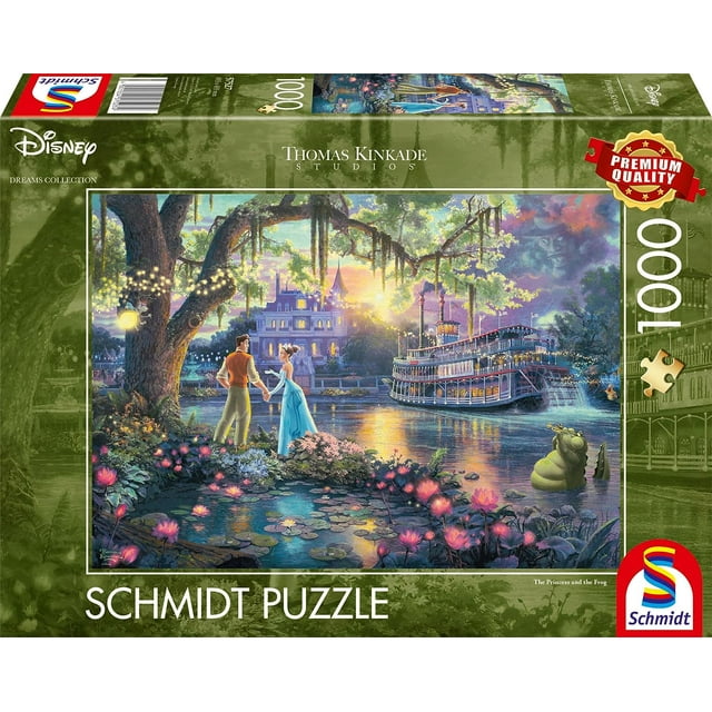 Schmidt jigsaw puzzle 57527 Thomas Kinkade, Disney, Frog King, The
