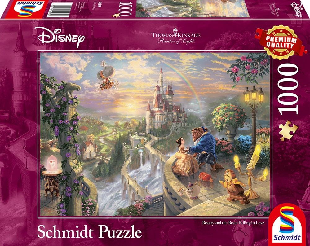 Schmidt jigsaw puzzle 59475 - Thomas Kinkade Disney Beauty and the Beast 1,000 Pieces Jigsaw Puzzle