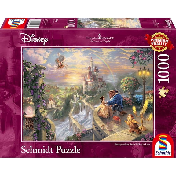 Schmidt jigsaw puzzle 59475 - Thomas Kinkade Disney Beauty and the Beast 1,000 Pieces Jigsaw Puzzle