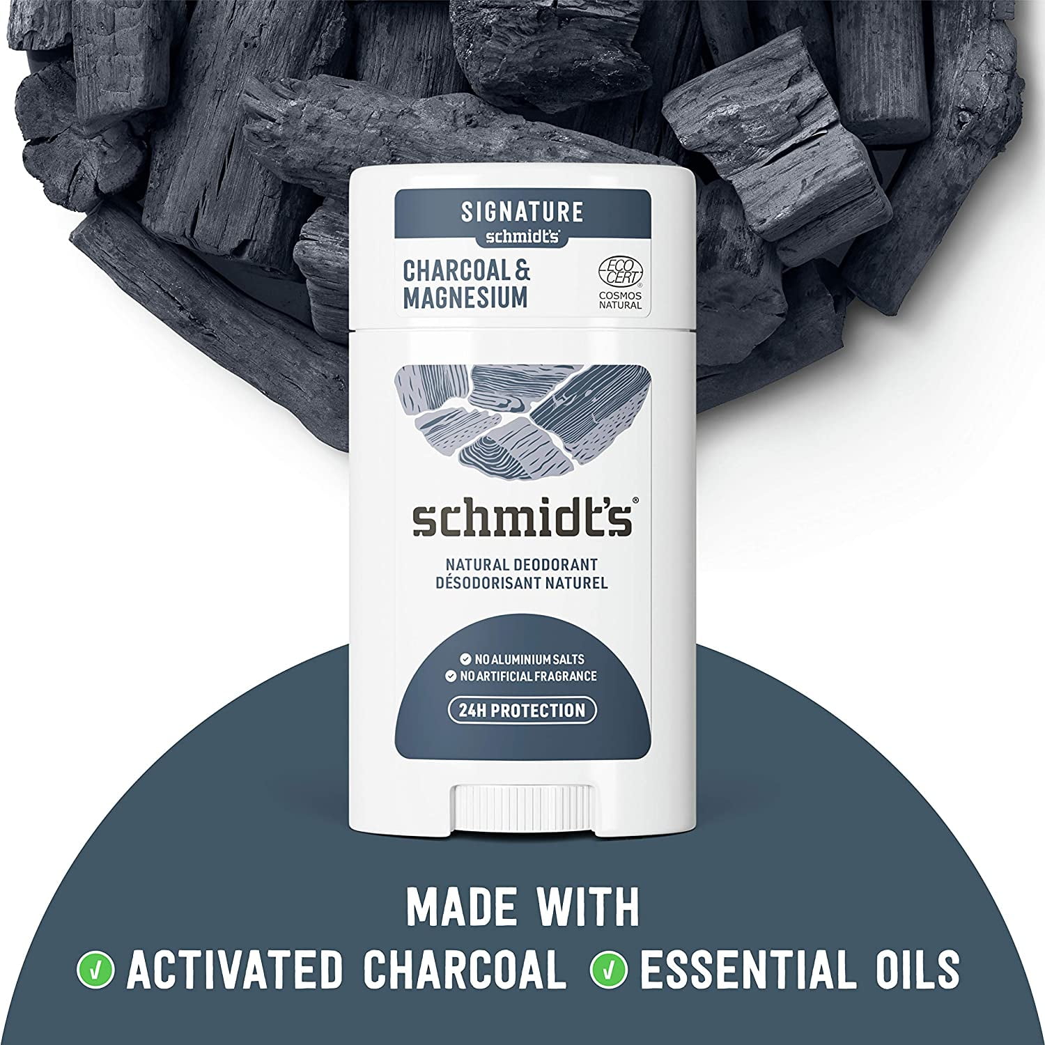 Schmidt's Deodorant Charcoal & Magnesium 2.65 Oz.