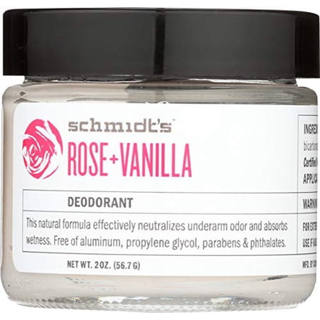 Schmidt's Deodorant Jar - Rose Vanilla - 2 oz