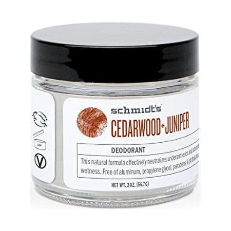 Schmidt's Natural Deodorant, Cedarwood + Juniper, 2 Ounce
