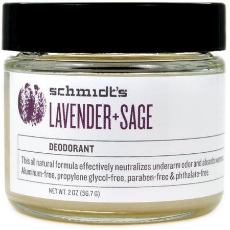 Schmidt's Natural Deodorant Jar, Lavender & Sage 2 oz