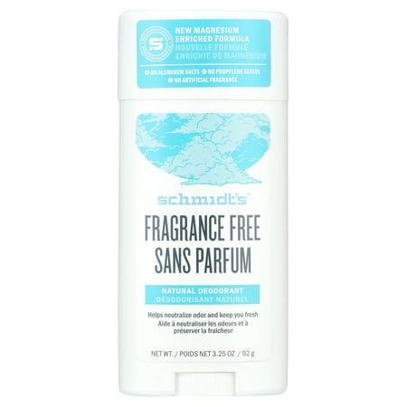 Schmidt's Sensitive Skin Formula Deodorant Stick, Fragrance-Free, 3.25 Oz