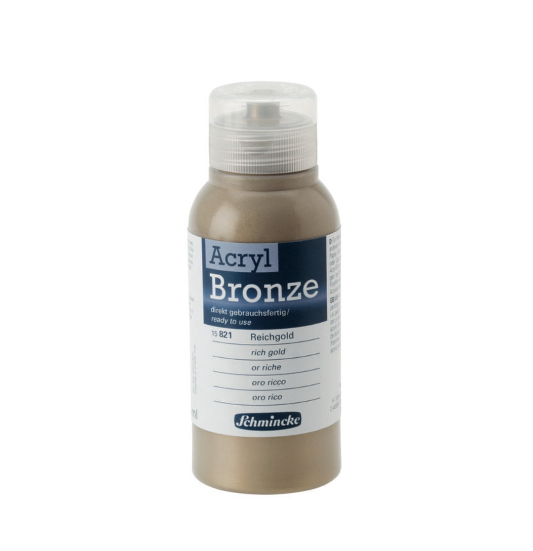 Schmincke Acrylic Bronze, 150ml Jar, Rich Gold (15821020)