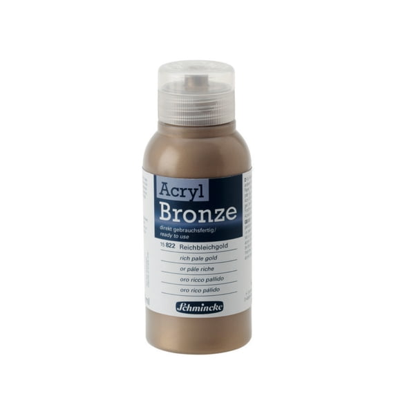 Schmincke Acrylic Bronze, 150ml Jar, Rich Pale Gold (15822020)