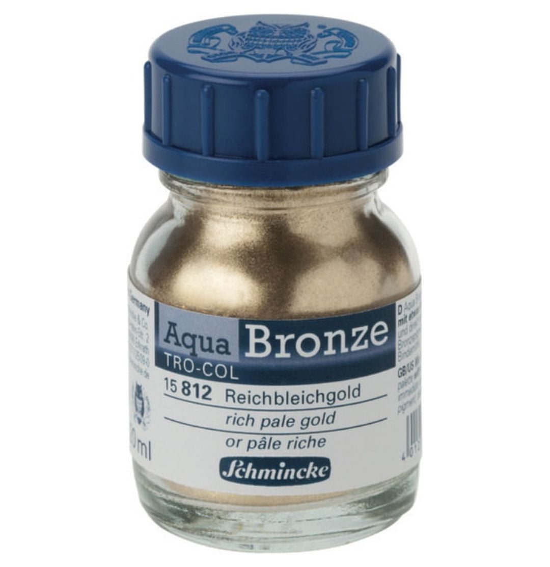 Schmincke Aqua Bronze Powder - Rich Pale Gold, 20 ml