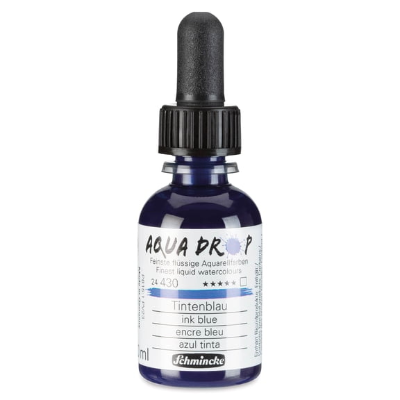 Schmincke Aqua Drop Watercolor - Ink Blue, 30 ml