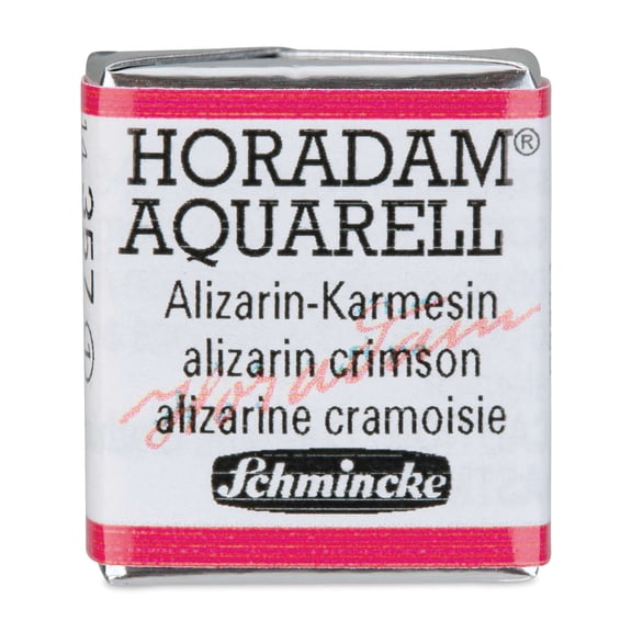 Schmincke Horadam Aquarell Watercolor - Alizarin Crimson, Half Pan
