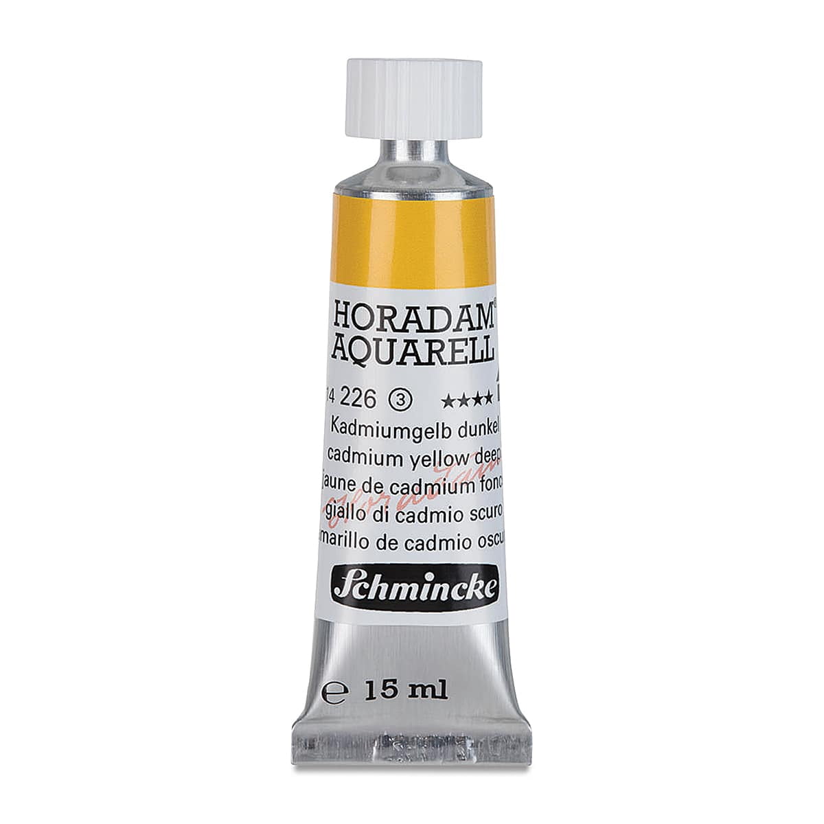 Schmincke Horadam Aquarell Artist Watercolor - Cadmium Yellow Deep, 15 ml tube