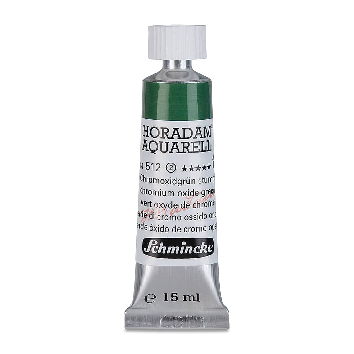 Schmincke Horadam Aquarell Artist Watercolor - Chromium Oxide Green, 15 ml tube