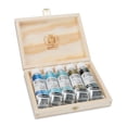 thumbnail image 1 of Schmincke Horadam Aquarell Artist Watercolor - Glacier, Supergranulation, Wood Box, Set of 5, 15 ml, Tubes, 1 of 1