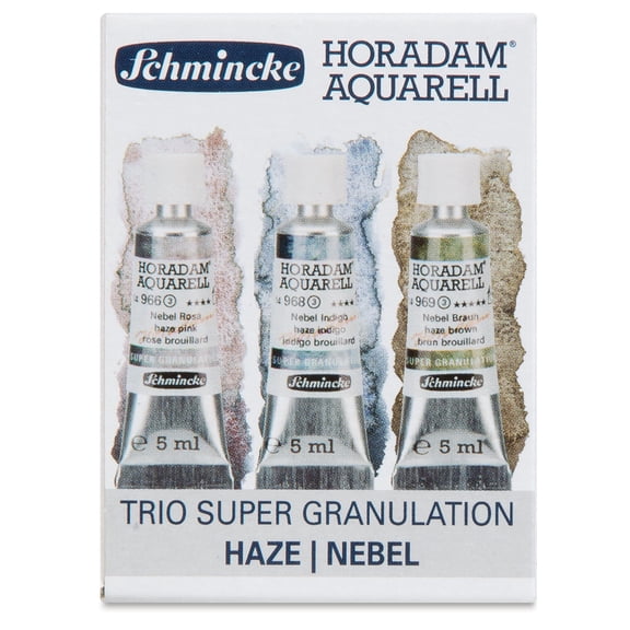 Schmincke Horadam Aquarell Artist Watercolor - Haze, Supergranulation, Set of 3, 5 ml, Tubes