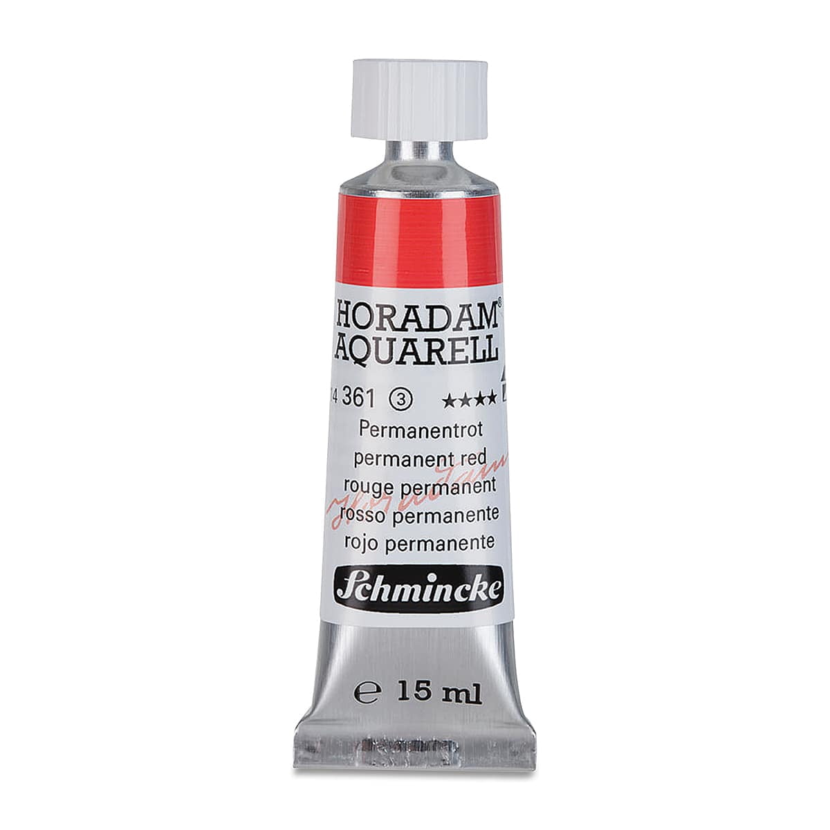 Schmincke Horadam Aquarell Artist Watercolor - Permanent Red, 15 ml tube