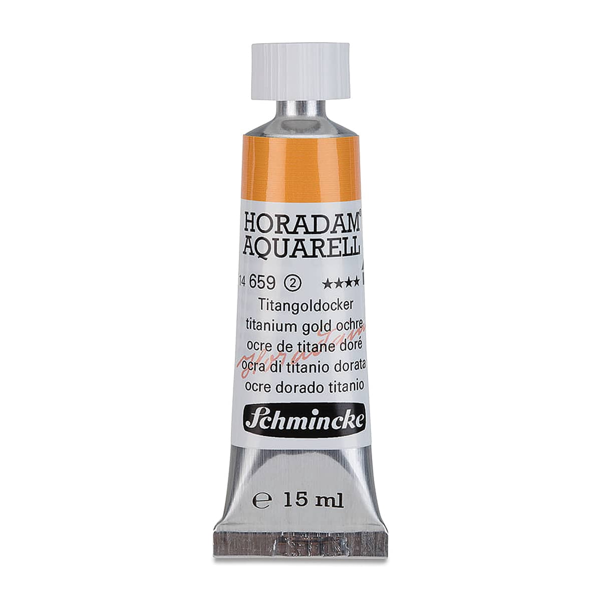 Schmincke Horadam Aquarell Artist Watercolor - Titanium Gold Ochre, 15 ml tube