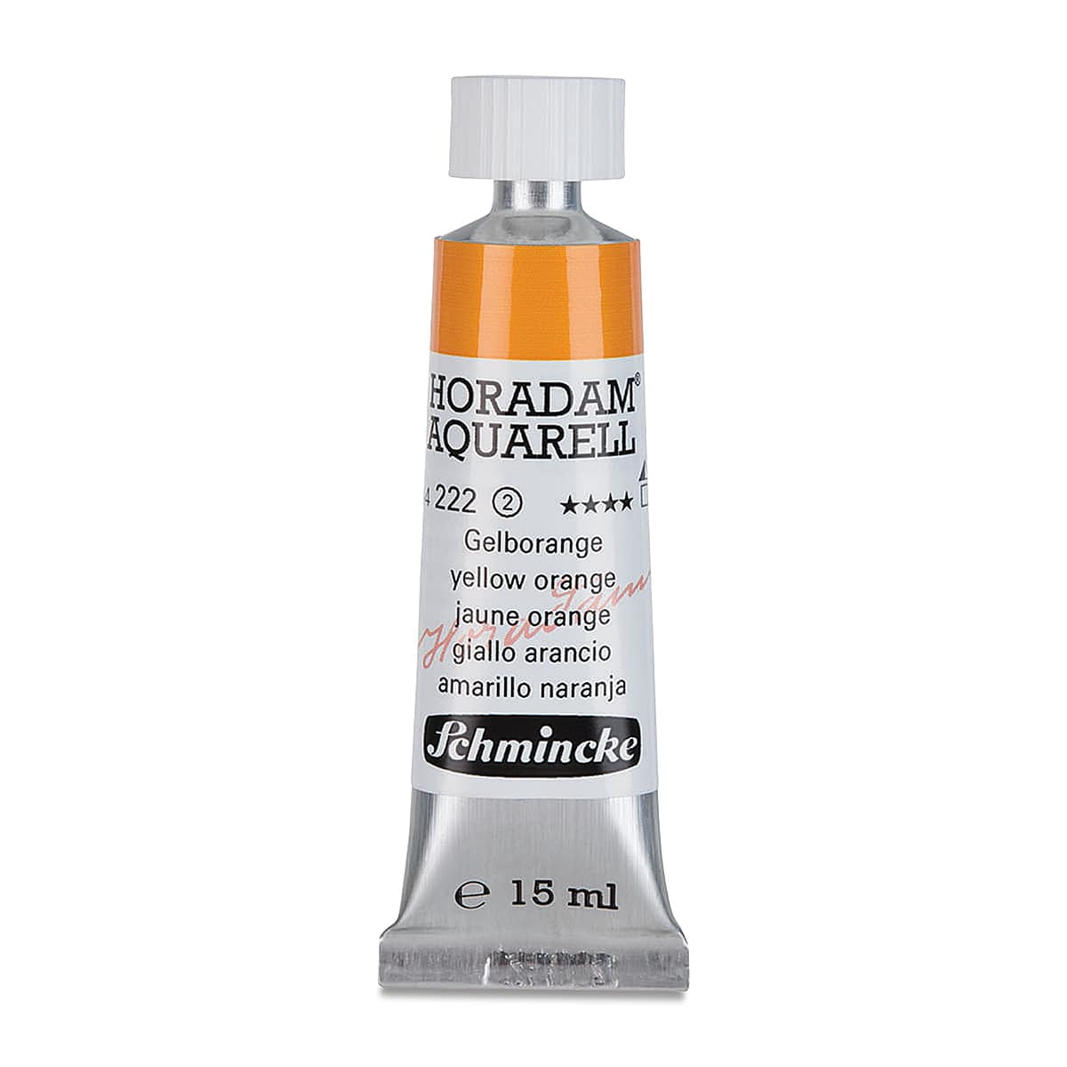 Schmincke Horadam Aquarell Artist Watercolor - Yellow Orange, 15 ml tube