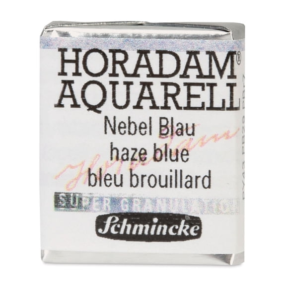 Schmincke Horadam Aquarell Watercolor - Haze Blue, Half Pan