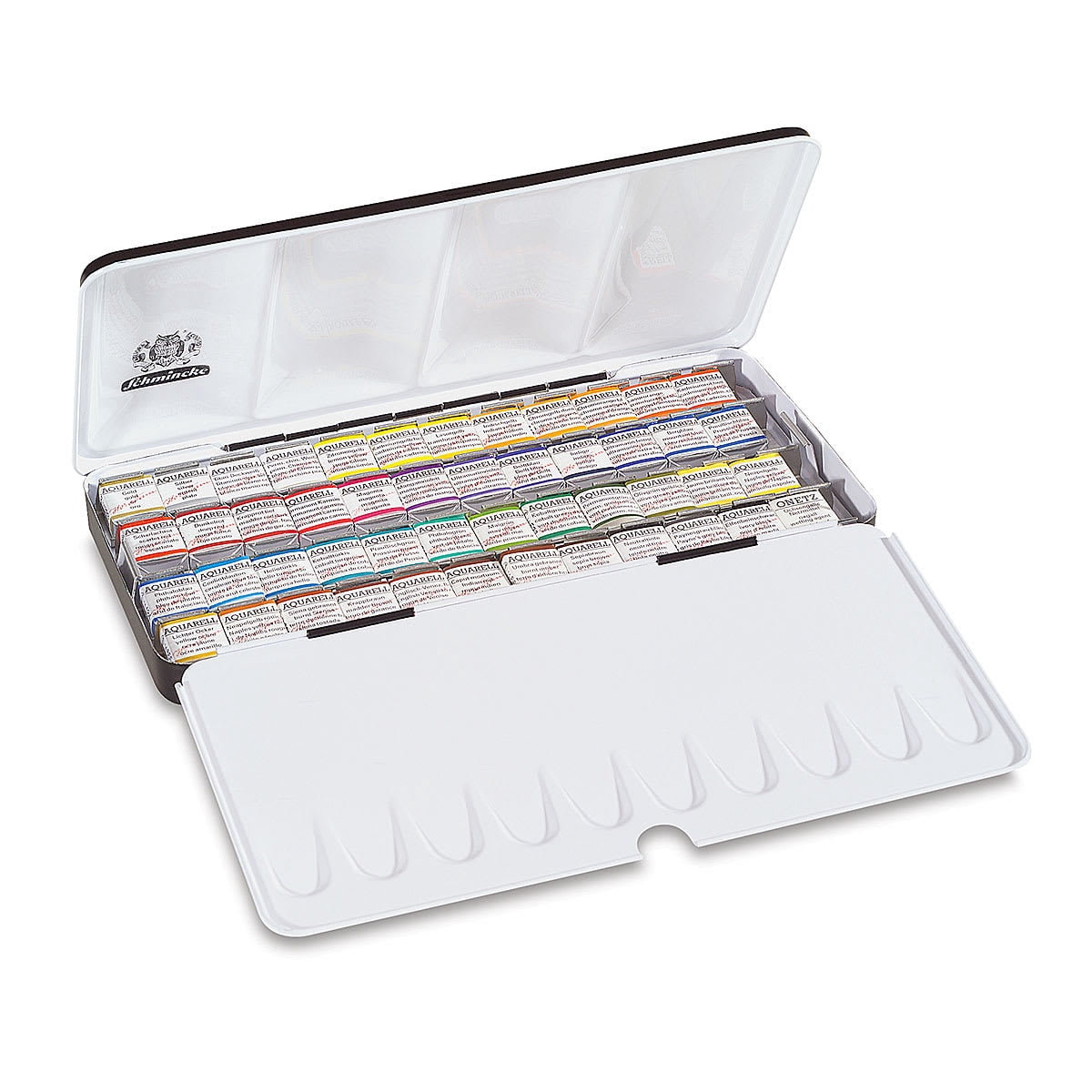 Schmincke Horadam Aquarell Watercolor Pans - Set of 48, Assorted Colors, Half Pans