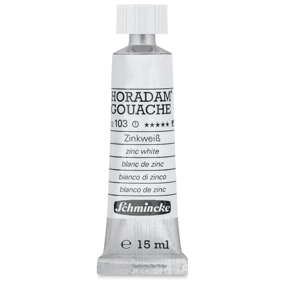 Schmincke Horadam Artist Gouache - Zinc White, 15 ml tube