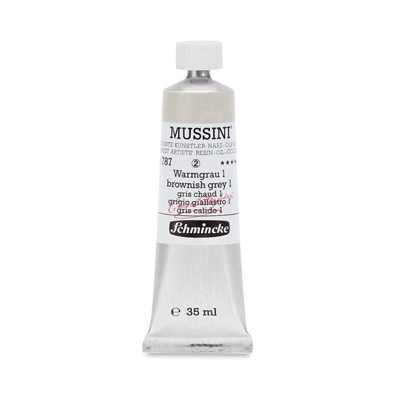 Schmincke Mussini Oil Color - Brownish Gray 1, 35 ml tube