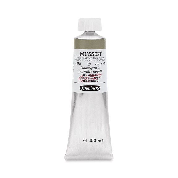 Schmincke Mussini Oil Color - Brownish Gray 2, 150 ml tube