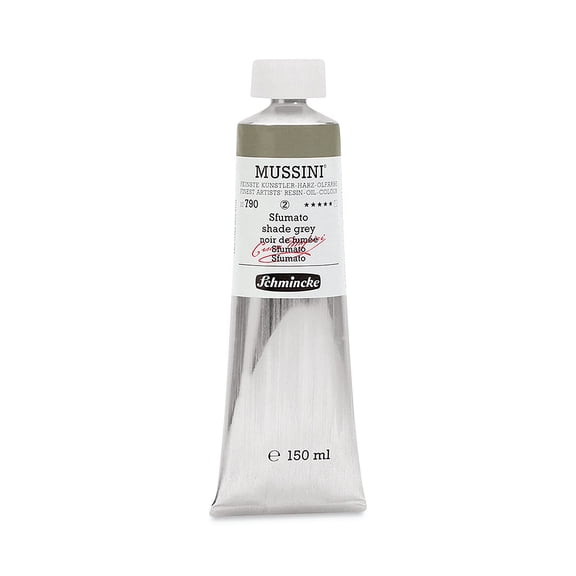 Schmincke Mussini Oil Color - Shade Gray, 150 ml tube