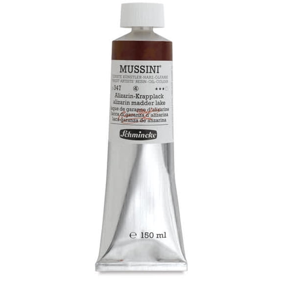 Schmincke Mussini Oil Color - Transparent, Alzarin Madder Lake, 150 ml tube