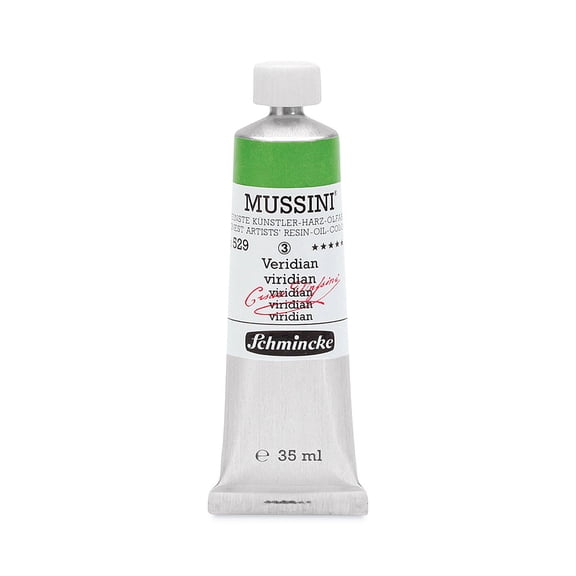 Schmincke Mussini Oil Color - Viridian, 35 ml tube
