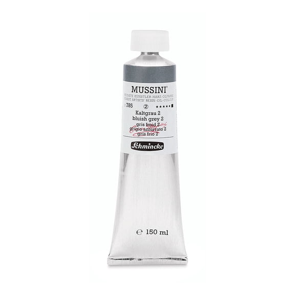 Schmincke Mussini Oil Colors - Bluish Gray 2, 150 ml tube