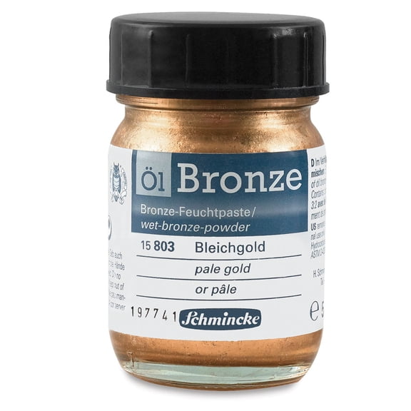 Schmincke Oil Bronze - Pale Gold, 50 ml bottle
