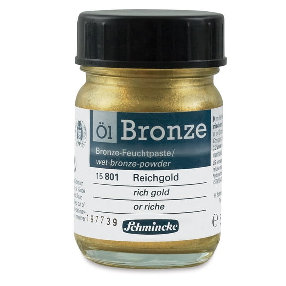 Schmincke Oil Bronze - Rich Gold, 50 ml bottle