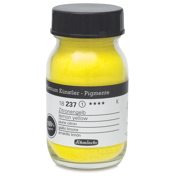 Schmincke Pigment - Lemon Yellow, 100 ml Jar