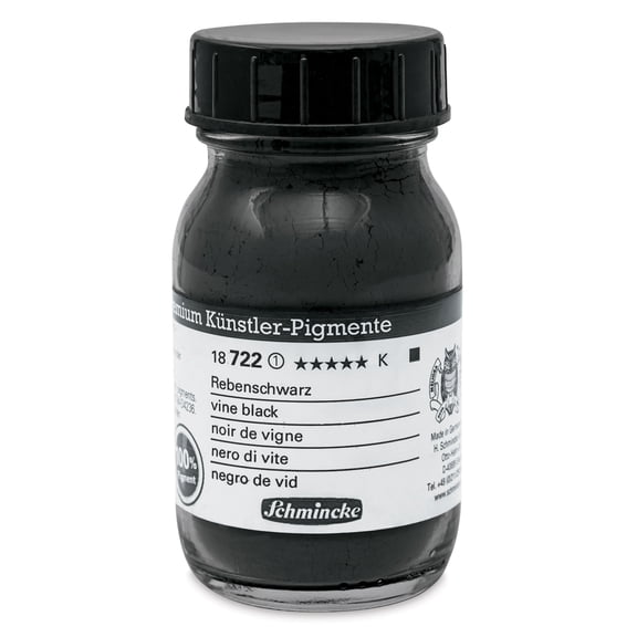 Schmincke Pigment - Vine Black, 100 ml Jar
