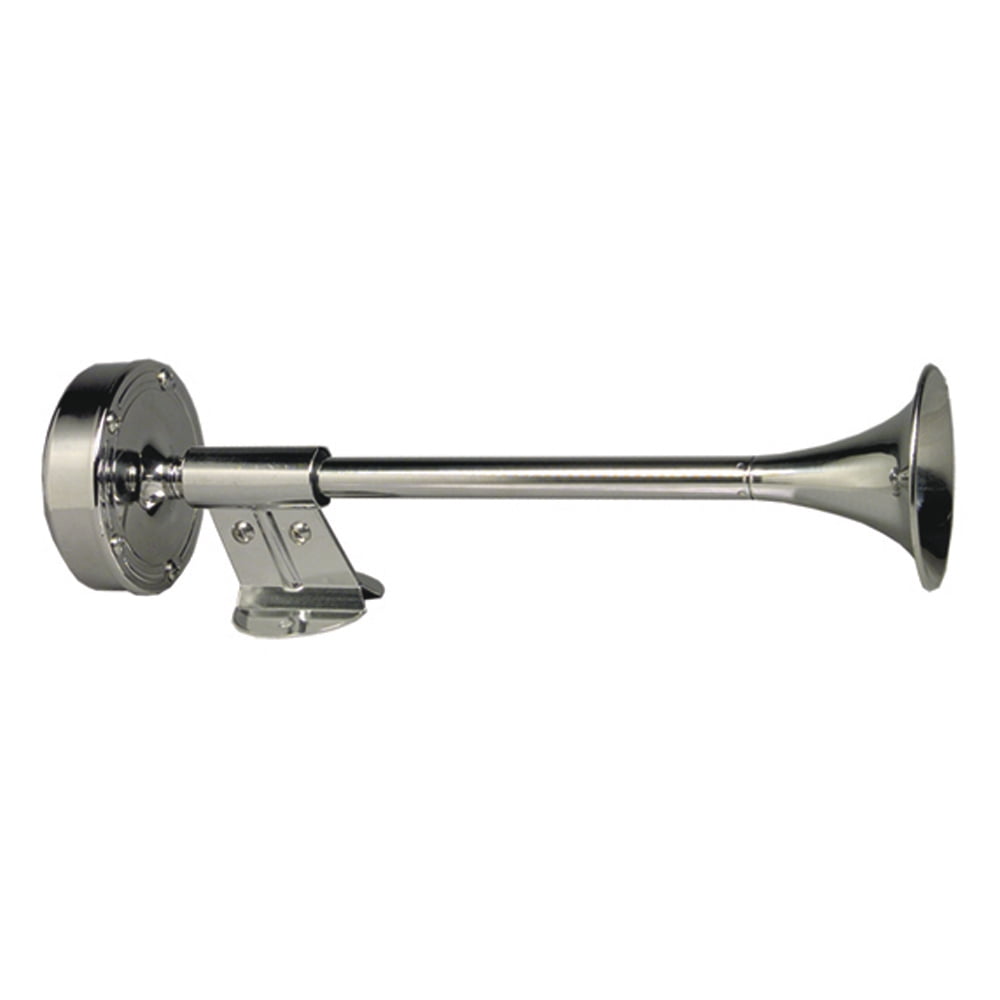 Schmitt Ongaro Marine Products 6564561 Ongaro Deluxe Ss Shorty Single Trumpet Horn - 12v