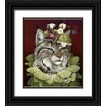 thumbnail image 1 of Schmitz, Carolyn 26x30 Black Ornate Wood Framed with Double Matting Museum Art Print Titled - Forest Ruff, 1 of 4