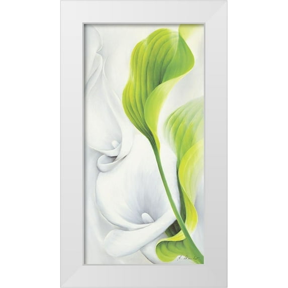Schmucker, Annette 14x24 White Modern Wood Framed Museum Art Print Titled - Calla II