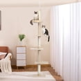 thumbnail image 1 of Schnappi Interactive Adjustable 5-Tier Floor to Ceiling Cat Tower, 1 of 5