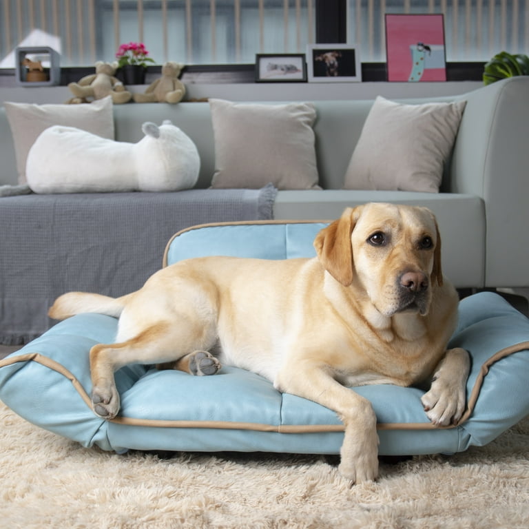 Schnappi Pet Sofa for Large Dogs, Blue