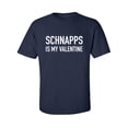 thumbnail image 1 of Schnapps Is My Valentine Adult Short Sleeve T-shirt, 1 of 4
