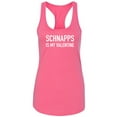 thumbnail image 1 of Schnapps Is My Valentine Racerback Tank, 1 of 2