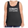 thumbnail image 1 of Schnapps Is My Valentine Womens Tank Top, 1 of 1