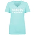 thumbnail image 1 of Schnapps Is My Valentine Womens V-Neck Tee, 1 of 3