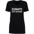 thumbnail image 1 of Schnapps Is My Valentine Womens V-Neck Tee, 1 of 2
