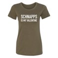 thumbnail image 1 of Schnapps Is My Valentine Womens crewneck tee, 1 of 2