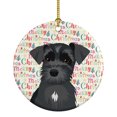 thumbnail image 1 of Schnauzer Black #1 Christmas Ceramic Ornament 2.8 in x 2.8 in, 1 of 3