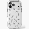 thumbnail image 1 of Schnauzer Blob Dogs Cute Gray Puppy Breed Pattern Art iPhone Case 17 through 11 Pro Max, 1 of 2