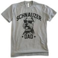 thumbnail image 1 of Schnauzer Dad, Unisex Men's Shirt, Mini Schnauzer, Schnauzer Owner, Funny Dog Dad Gift, Dark Heather Gray, 4X-Large, 1 of 6