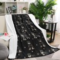 thumbnail image 1 of Schnauzer Dog Blanket,Comfortable Soft Flannel Throw Blanket,All Season,Warm Lightweight Blankets for Sofa Bed Couch Living Room Chair,40"x50"(100x130cm), 1 of 4